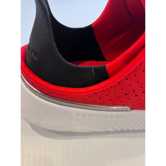 Under Armour Unisex Slip Speed Red Mesh Training Shoes - Picture 2 of 10